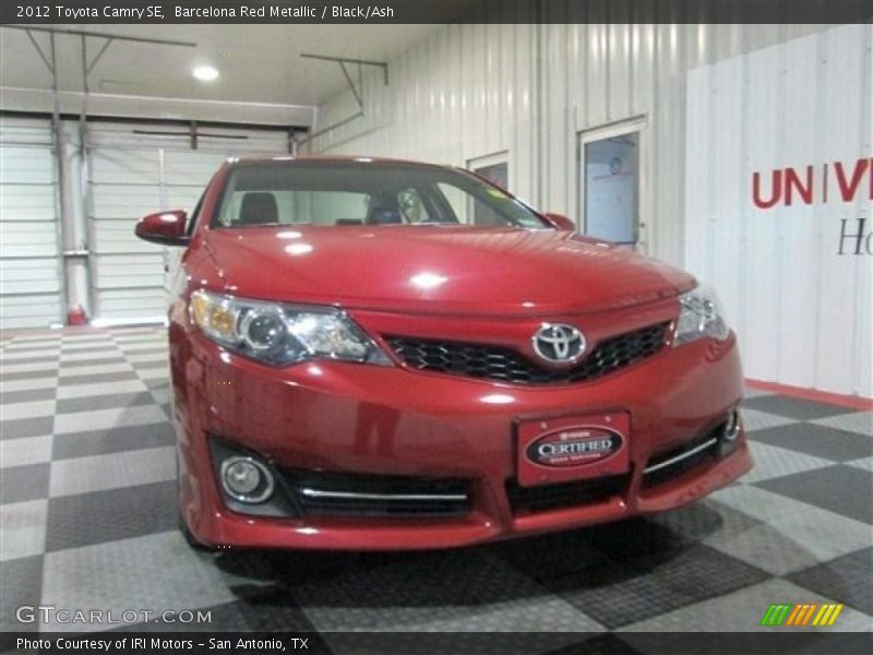 Barcelona Red Metallic / Black/Ash 2012 Toyota Camry SE