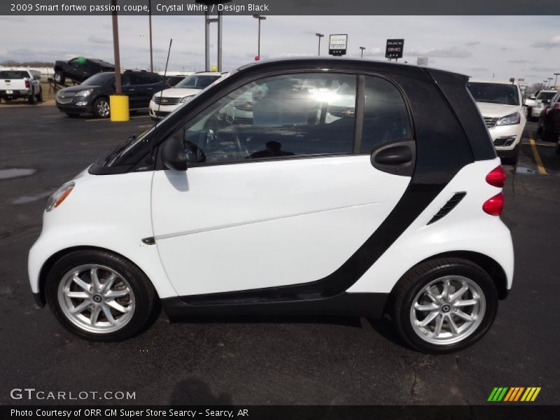 Crystal White / Design Black 2009 Smart fortwo passion coupe