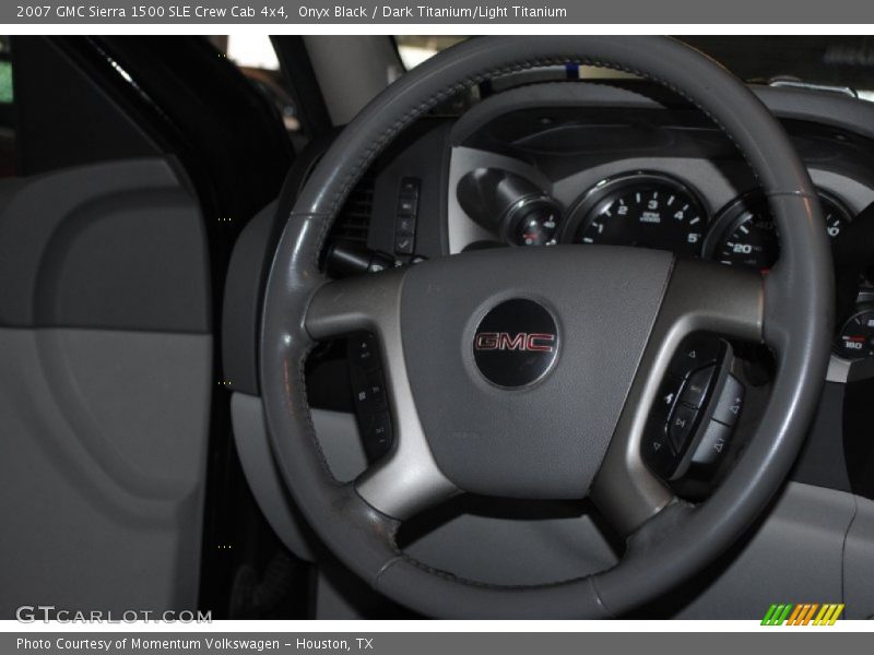 Onyx Black / Dark Titanium/Light Titanium 2007 GMC Sierra 1500 SLE Crew Cab 4x4