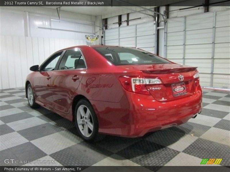 Barcelona Red Metallic / Black/Ash 2012 Toyota Camry SE