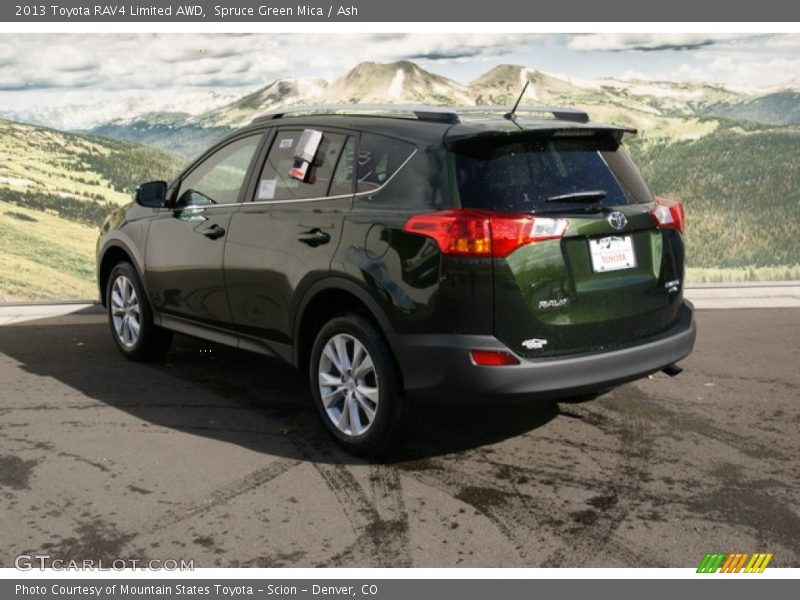Spruce Green Mica / Ash 2013 Toyota RAV4 Limited AWD