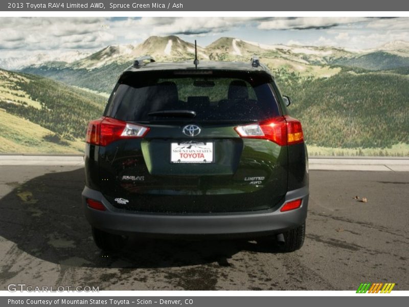 Spruce Green Mica / Ash 2013 Toyota RAV4 Limited AWD