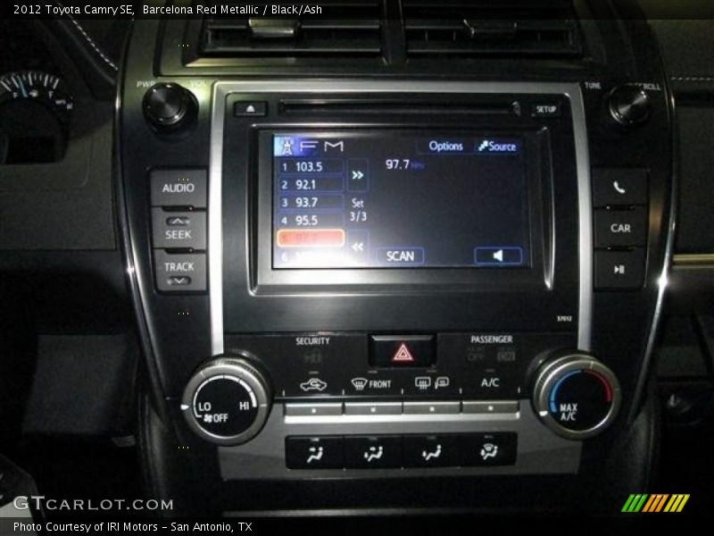 Barcelona Red Metallic / Black/Ash 2012 Toyota Camry SE