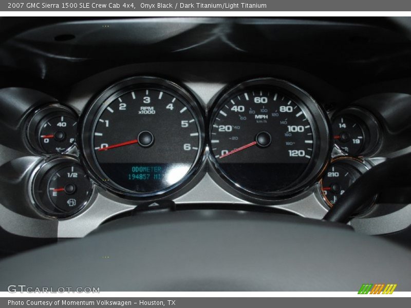 Onyx Black / Dark Titanium/Light Titanium 2007 GMC Sierra 1500 SLE Crew Cab 4x4