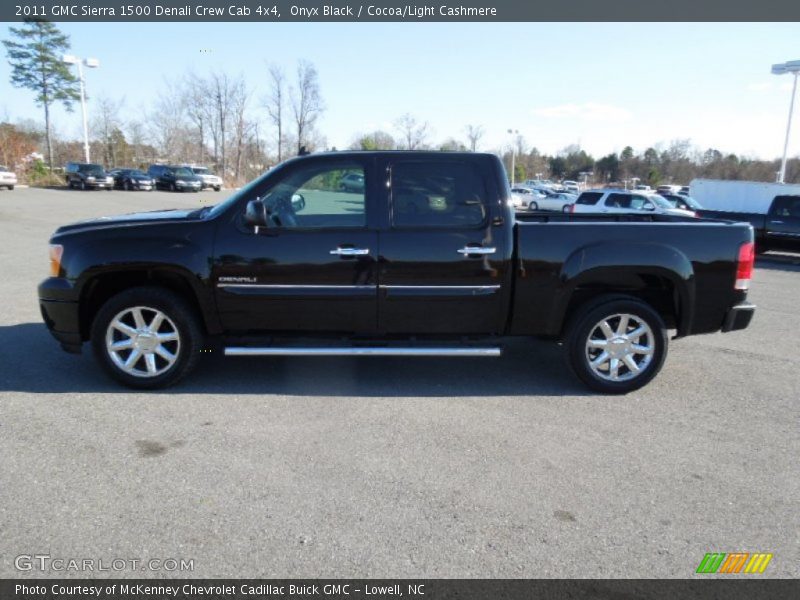 Onyx Black / Cocoa/Light Cashmere 2011 GMC Sierra 1500 Denali Crew Cab 4x4