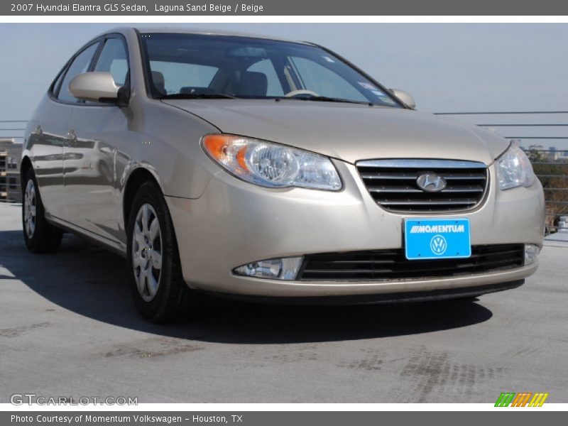 Laguna Sand Beige / Beige 2007 Hyundai Elantra GLS Sedan