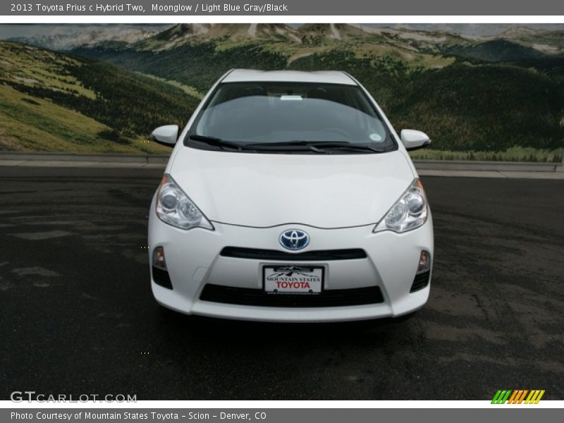 Moonglow / Light Blue Gray/Black 2013 Toyota Prius c Hybrid Two