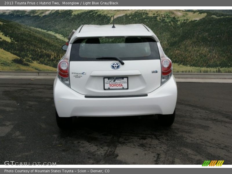 Moonglow / Light Blue Gray/Black 2013 Toyota Prius c Hybrid Two