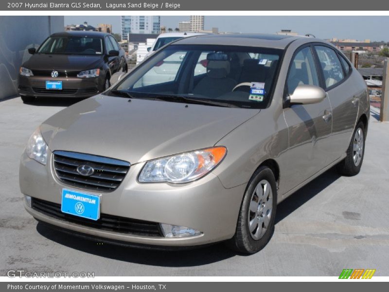 Laguna Sand Beige / Beige 2007 Hyundai Elantra GLS Sedan