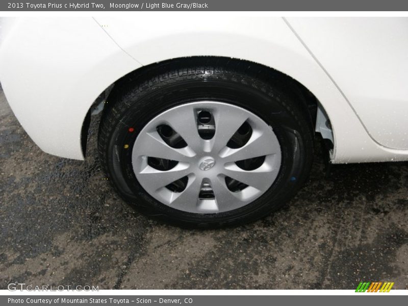 Moonglow / Light Blue Gray/Black 2013 Toyota Prius c Hybrid Two