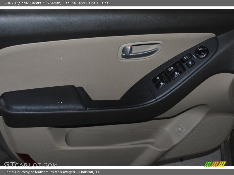 Laguna Sand Beige / Beige 2007 Hyundai Elantra GLS Sedan