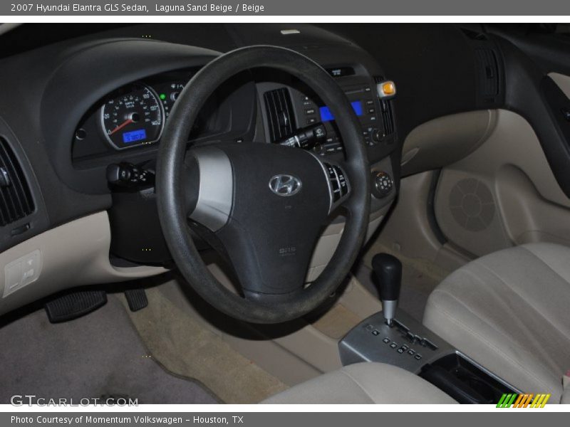 Laguna Sand Beige / Beige 2007 Hyundai Elantra GLS Sedan