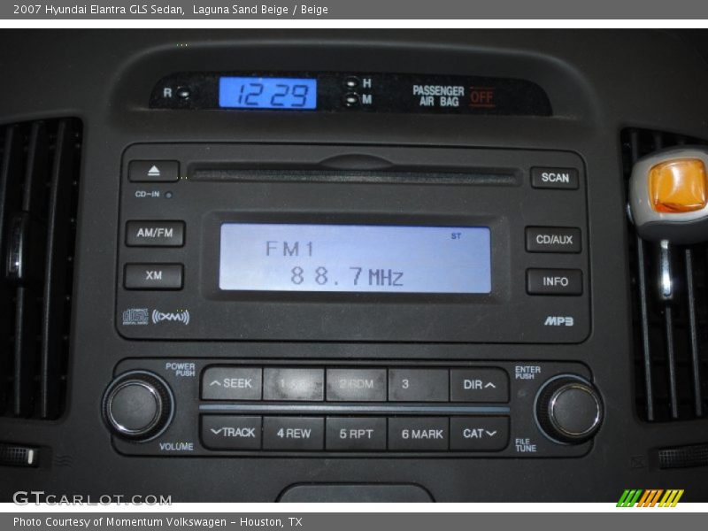 Audio System of 2007 Elantra GLS Sedan