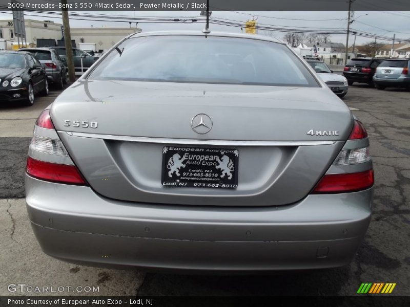 Pewter Metallic / Black 2009 Mercedes-Benz S 550 4Matic Sedan