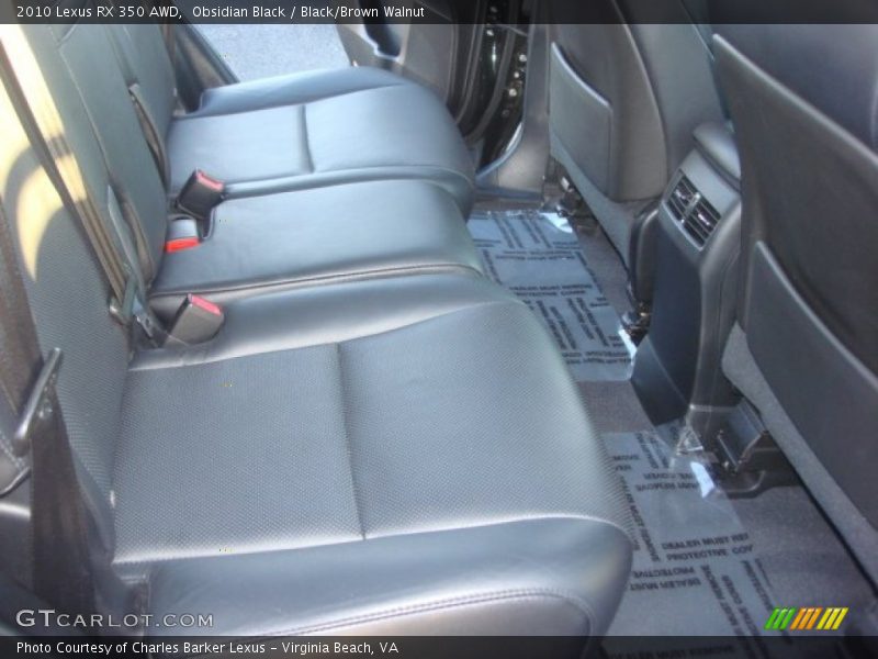 Obsidian Black / Black/Brown Walnut 2010 Lexus RX 350 AWD