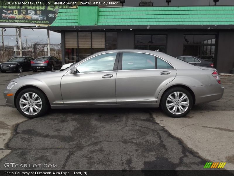 Pewter Metallic / Black 2009 Mercedes-Benz S 550 4Matic Sedan
