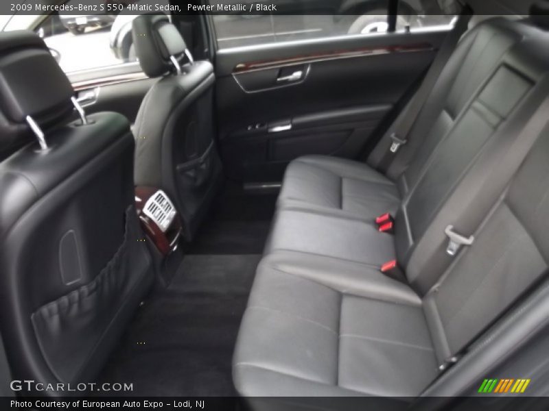 Rear Seat of 2009 S 550 4Matic Sedan