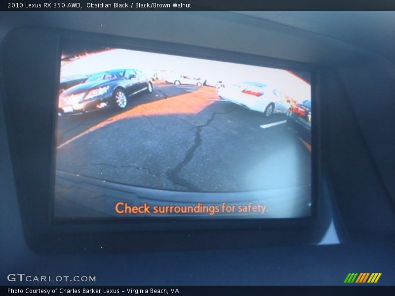 Obsidian Black / Black/Brown Walnut 2010 Lexus RX 350 AWD