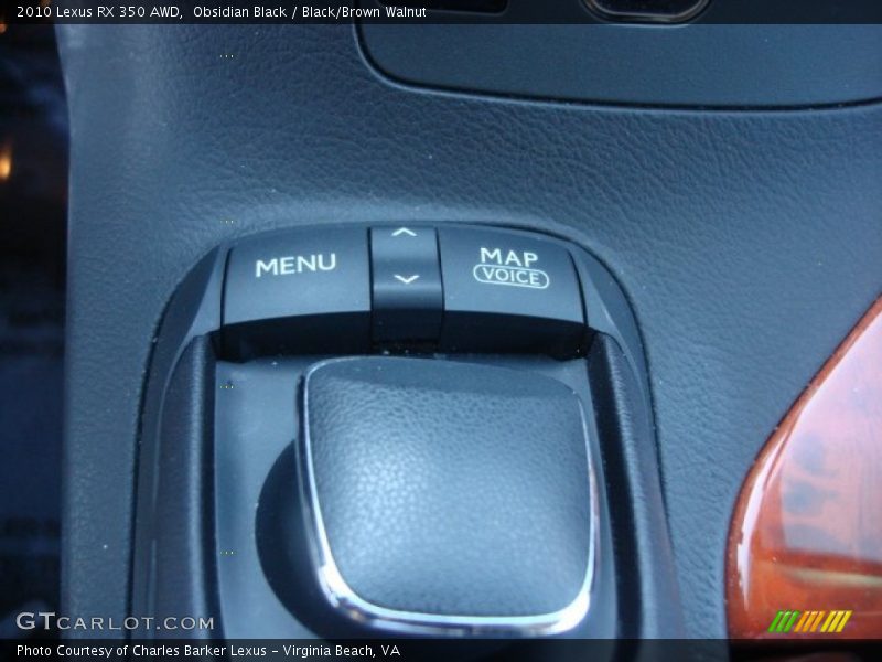 Obsidian Black / Black/Brown Walnut 2010 Lexus RX 350 AWD