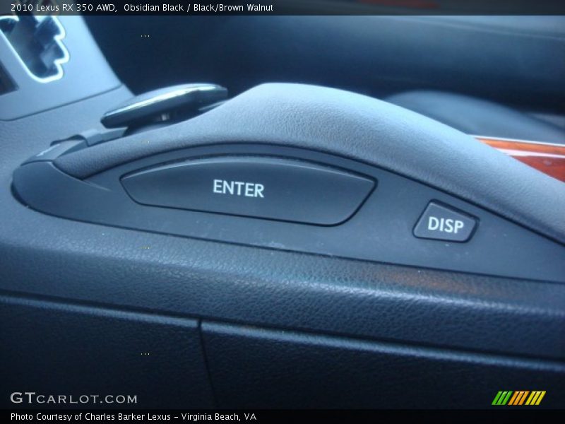 Obsidian Black / Black/Brown Walnut 2010 Lexus RX 350 AWD