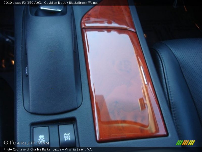 Obsidian Black / Black/Brown Walnut 2010 Lexus RX 350 AWD