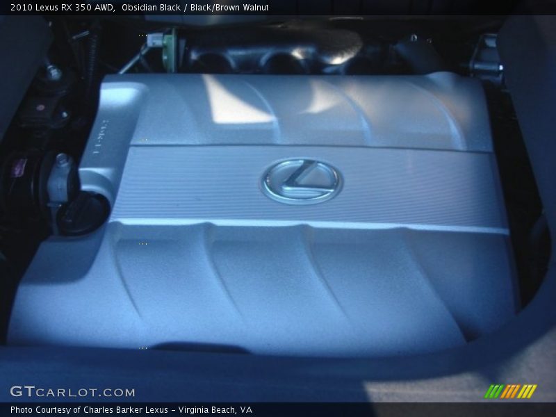 Obsidian Black / Black/Brown Walnut 2010 Lexus RX 350 AWD