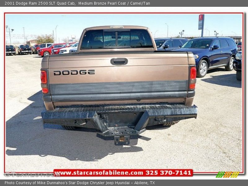 Medium Bronze Pearl Coat / Camel/Tan 2001 Dodge Ram 2500 SLT Quad Cab