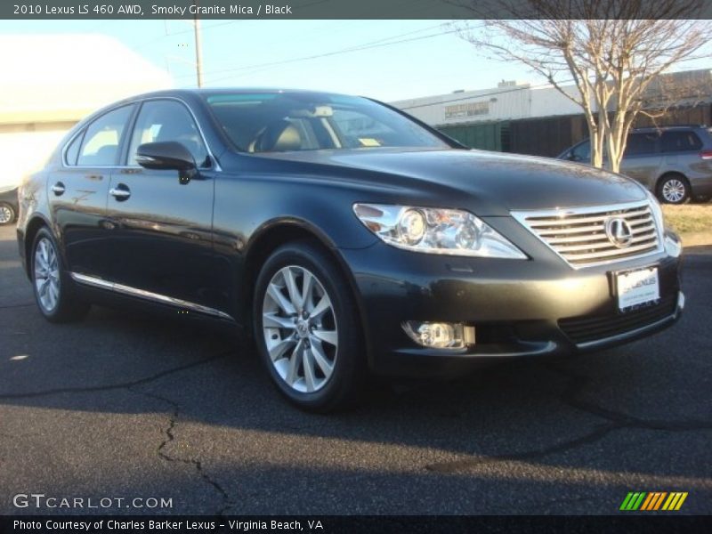 Smoky Granite Mica / Black 2010 Lexus LS 460 AWD