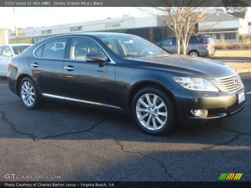 Smoky Granite Mica / Black 2010 Lexus LS 460 AWD