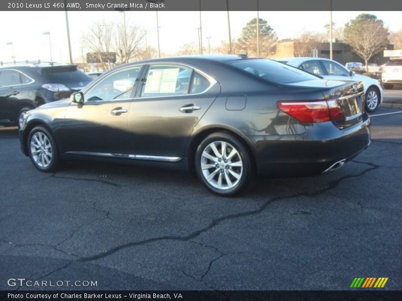 Smoky Granite Mica / Black 2010 Lexus LS 460 AWD