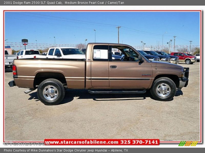 Medium Bronze Pearl Coat / Camel/Tan 2001 Dodge Ram 2500 SLT Quad Cab
