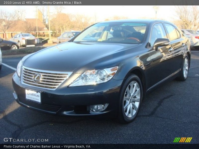 Smoky Granite Mica / Black 2010 Lexus LS 460 AWD