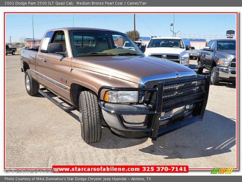 Medium Bronze Pearl Coat / Camel/Tan 2001 Dodge Ram 2500 SLT Quad Cab