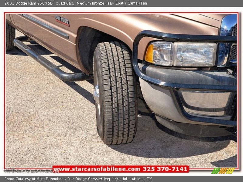 Medium Bronze Pearl Coat / Camel/Tan 2001 Dodge Ram 2500 SLT Quad Cab