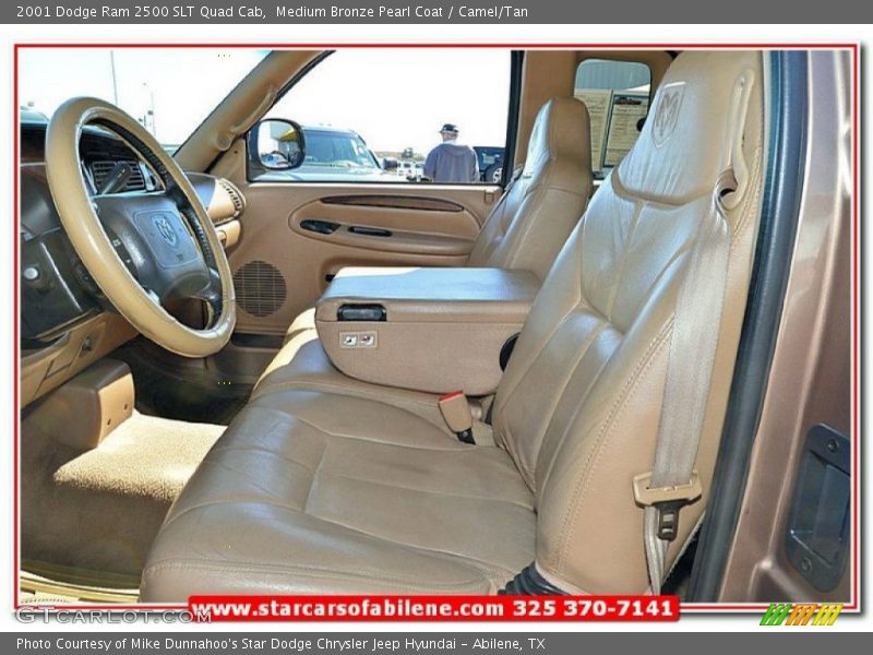 Medium Bronze Pearl Coat / Camel/Tan 2001 Dodge Ram 2500 SLT Quad Cab