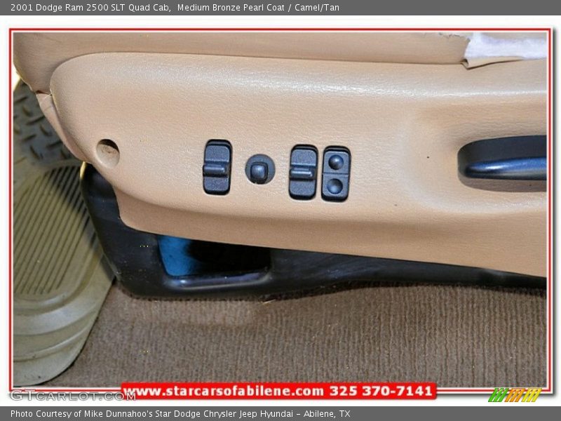 Medium Bronze Pearl Coat / Camel/Tan 2001 Dodge Ram 2500 SLT Quad Cab
