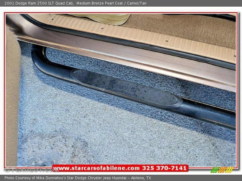 Medium Bronze Pearl Coat / Camel/Tan 2001 Dodge Ram 2500 SLT Quad Cab