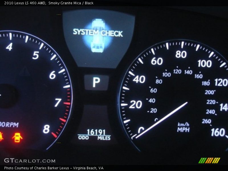 Smoky Granite Mica / Black 2010 Lexus LS 460 AWD