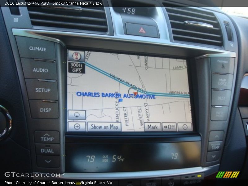 Smoky Granite Mica / Black 2010 Lexus LS 460 AWD