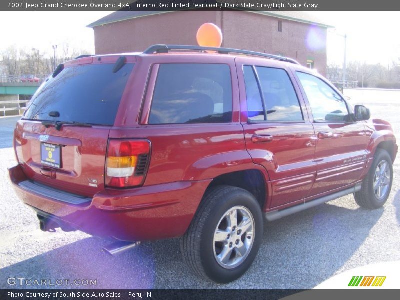 Inferno Red Tinted Pearlcoat / Dark Slate Gray/Light Slate Gray 2002 Jeep Grand Cherokee Overland 4x4