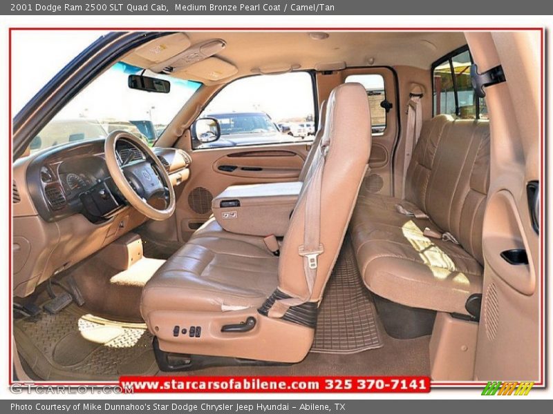 Medium Bronze Pearl Coat / Camel/Tan 2001 Dodge Ram 2500 SLT Quad Cab
