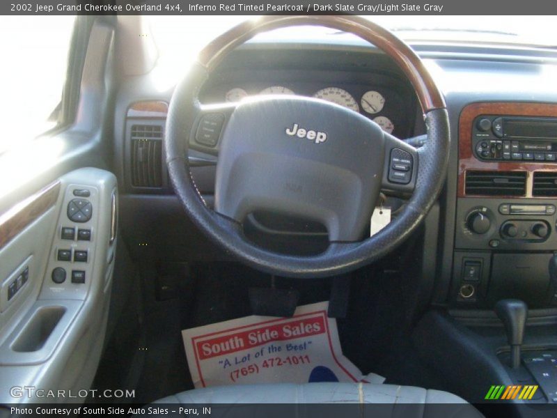 Inferno Red Tinted Pearlcoat / Dark Slate Gray/Light Slate Gray 2002 Jeep Grand Cherokee Overland 4x4