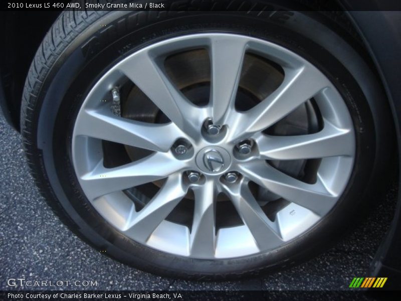 Smoky Granite Mica / Black 2010 Lexus LS 460 AWD