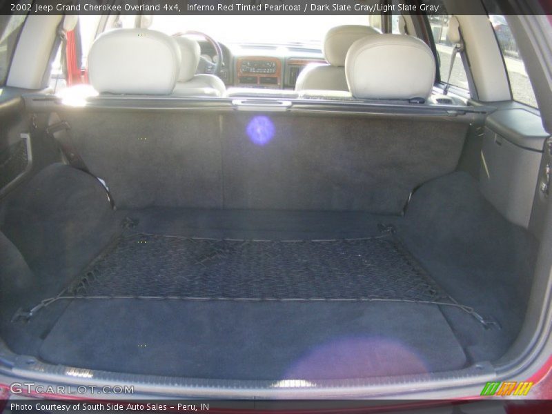 Inferno Red Tinted Pearlcoat / Dark Slate Gray/Light Slate Gray 2002 Jeep Grand Cherokee Overland 4x4