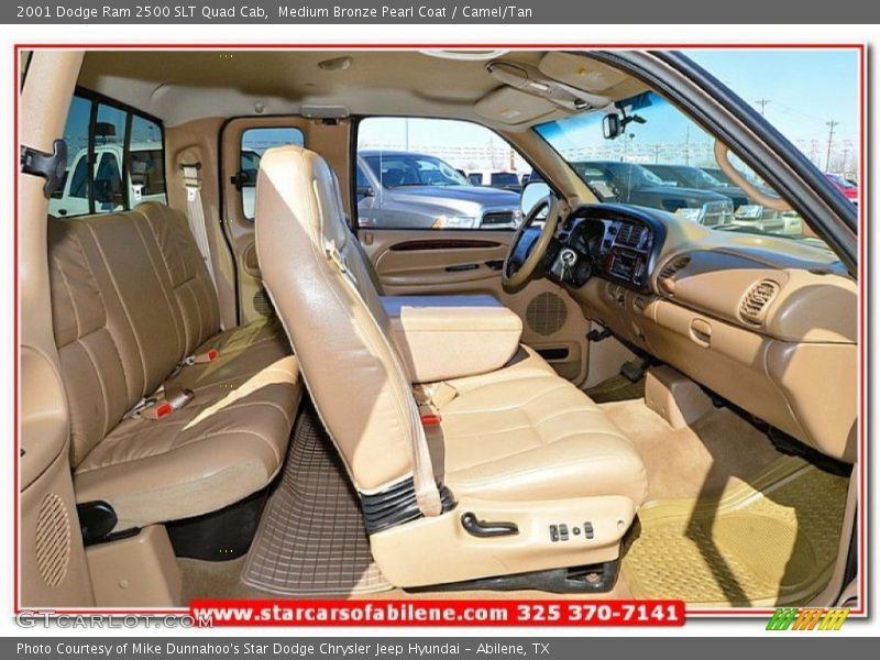 Medium Bronze Pearl Coat / Camel/Tan 2001 Dodge Ram 2500 SLT Quad Cab
