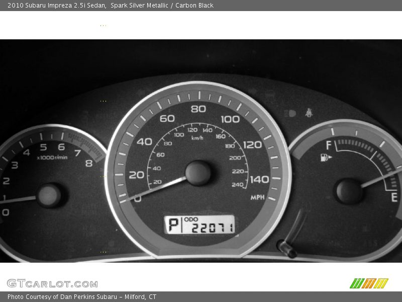 Spark Silver Metallic / Carbon Black 2010 Subaru Impreza 2.5i Sedan