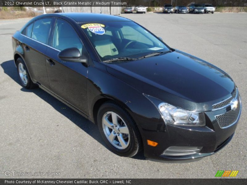 Black Granite Metallic / Medium Titanium 2012 Chevrolet Cruze LT