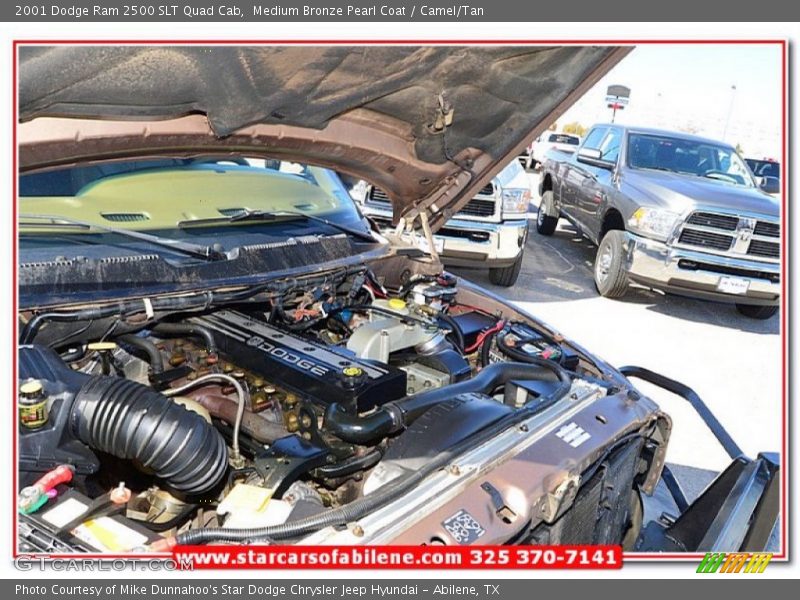 Medium Bronze Pearl Coat / Camel/Tan 2001 Dodge Ram 2500 SLT Quad Cab