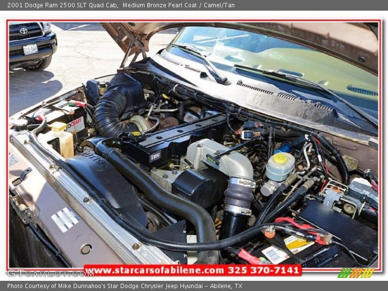 Medium Bronze Pearl Coat / Camel/Tan 2001 Dodge Ram 2500 SLT Quad Cab
