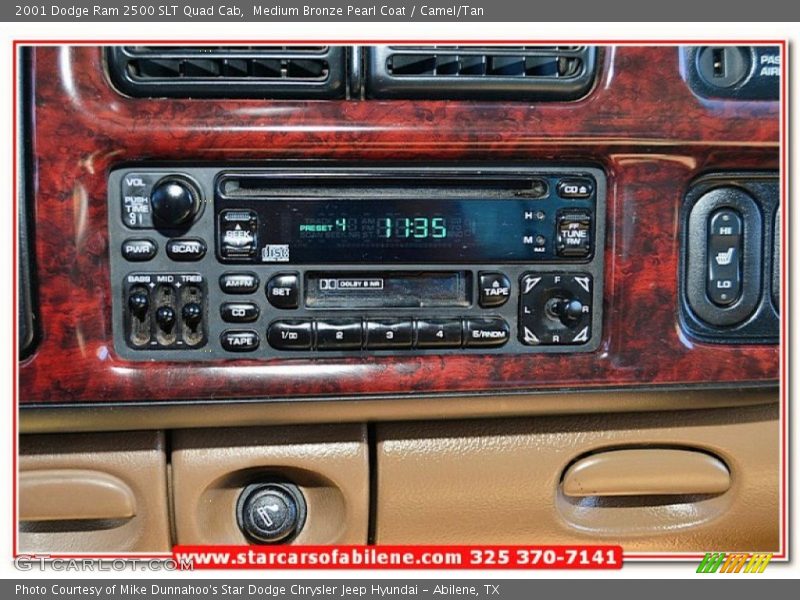Medium Bronze Pearl Coat / Camel/Tan 2001 Dodge Ram 2500 SLT Quad Cab